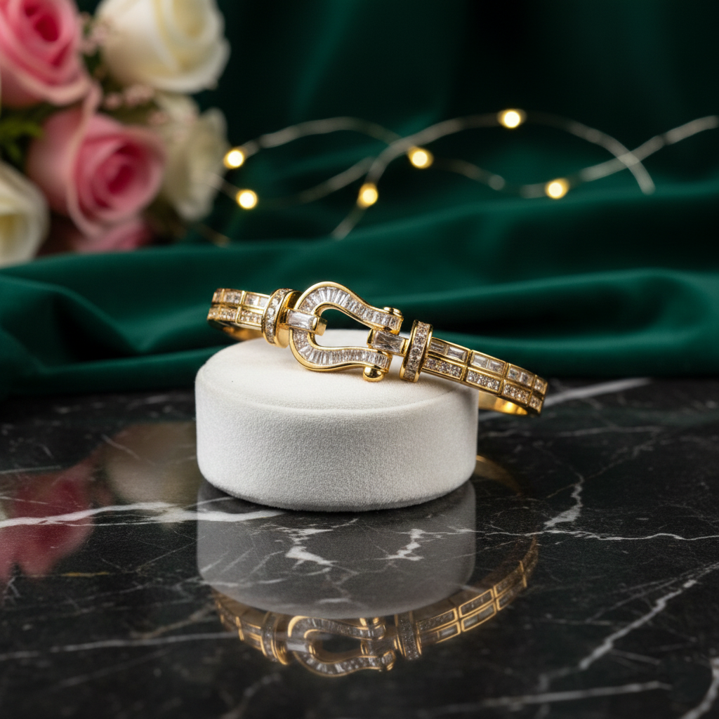 Buckle Beauty Kada - Gold